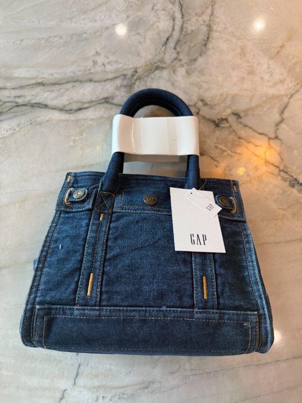 Gap Small Denim 5 Pocket Tote Dark Denim BRAND NEW